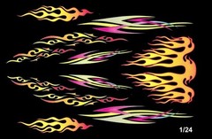 Modern Hot Rod Flames & Graphics 1/25th – 1/24th Scale Waterslide Decals