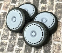 Resin 20 Inch: “Porsche TurboFan”Model car Wheels/Tires 1/24 1/25 scale
