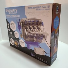 Discovery #Mindblown Model Engine Kit with Moving Parts and LED Lights.