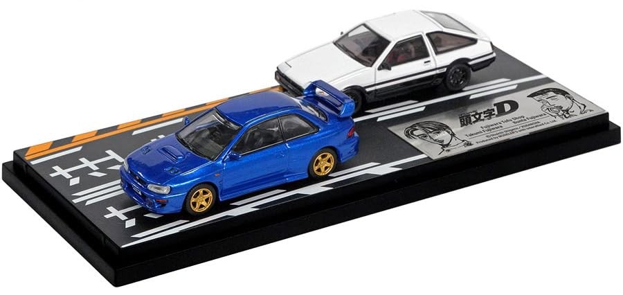 Interallied Modeler’s 1/64 Initial D Vol.22 Trueno AE86 Impreza GC8 2pc Set