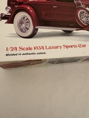 VTG Monogram The Classic 1934 Duesenberg SJ Roadster 1:24 Model Car Kit c1979