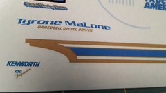 1/25 Tyrone Malone Hideout Kenworth Aerodyne Transporter Decal Sheet Waterslide
