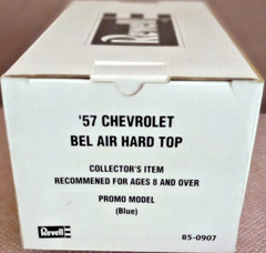 Revell 1957 Chevrolet Bel Air Hard Top Promo Model Blue Manufactured 2000
