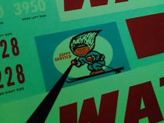 Kenworth Conventional W-925 Tractor 1/25 waterslide decal sheet Watkins Truck