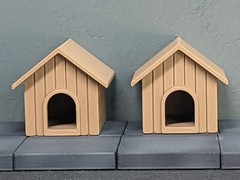 1/24 1/25 Scale Large Dog House – Diorama Accessory (G Scale, set of 2)