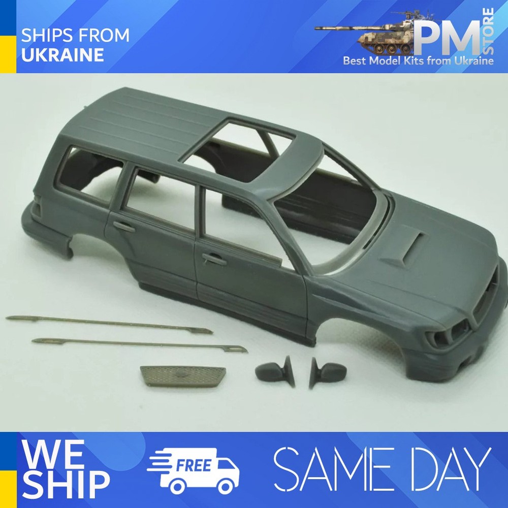 DiOlex DP24021 1/24 3D print resin body Subaru Forester 2000 transkit Hasegawa