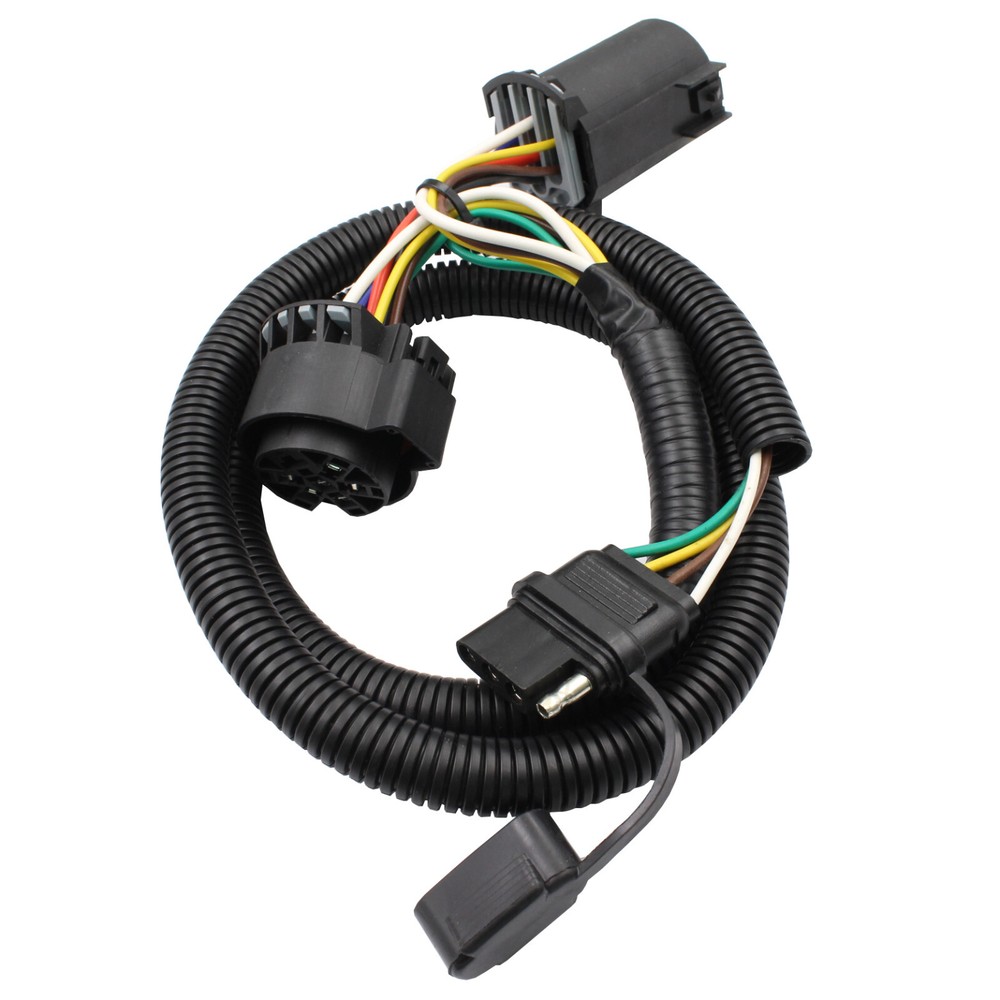 4 Way Flat Plug To 7 Way Trailer Connector For Ford F-250 F-350 F-550 F-450