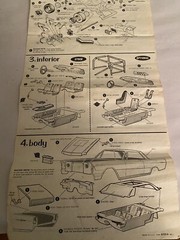 Vintage Annual AMT 1965 Ford Galaxie Ht Model Kit Instructions Sheet