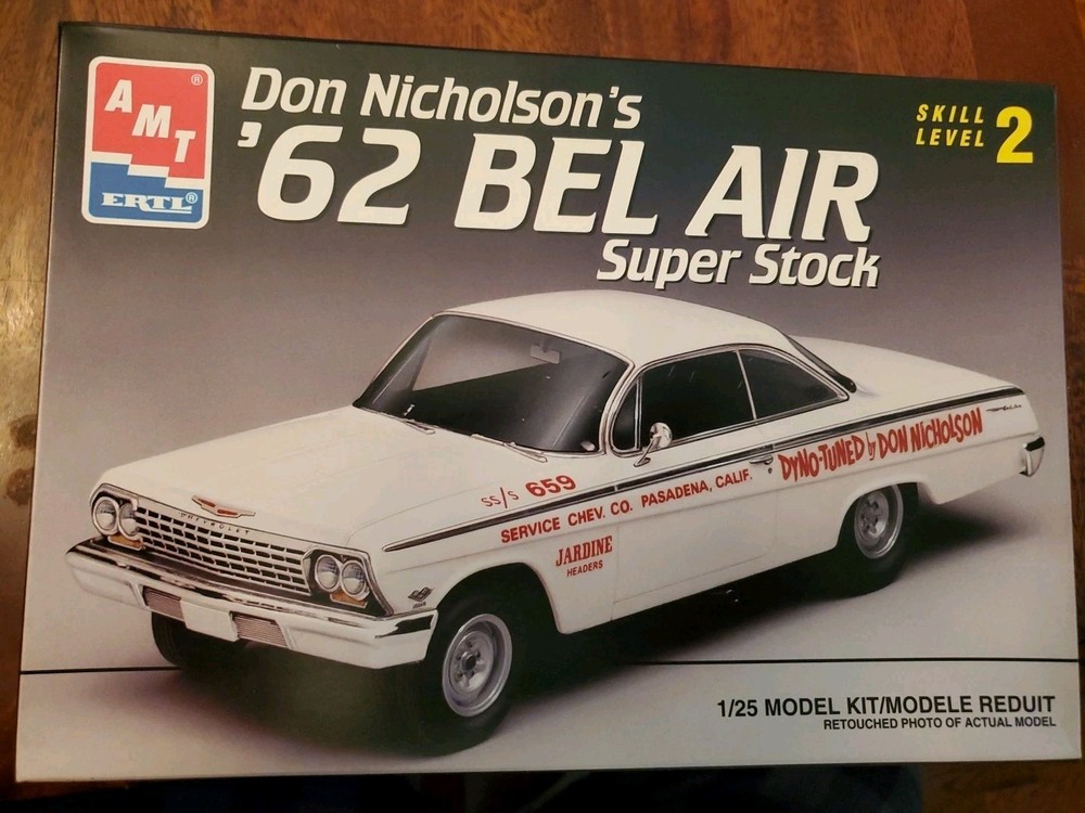 AMT Don Nicholson’s ‘62 BelAir SS New Open Box Sealed Bag VHTF