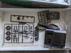 VTG 1980s MITSUWA 1:48 M40 TANK BIG SHOT MODEL KIT 953 MOTORIZED STARTED COMPLET