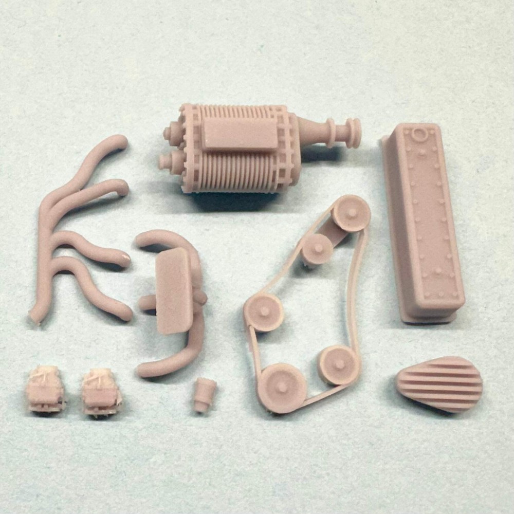 Upgrade Set Chevy 235 Engine Supercharged 1/25