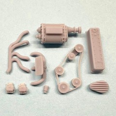 Upgrade Set Chevy 235 Engine Supercharged 1/25