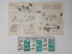 Vintage Assortment of Model Junkyard Parts & Vintage Directions