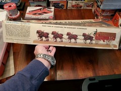 Vintage AMT Budweiser Clydesdale 8-horse hitch Model Kit ERTL Semi-Unbuilt