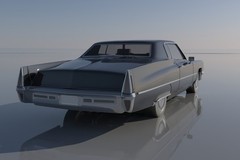 ABS-LIKE RESIN 3D PRINTED 1/25 1970 CADILLAC COUPE DEVILLE KIT