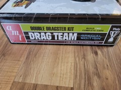 AMT Double Dragster 1:25 Scale Model Kit In Tin container 627 New & Sealed