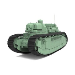 SSMODEL 1/87 HO Scale Railway Military Model Kit France FCM 2C bis Heavy Tank