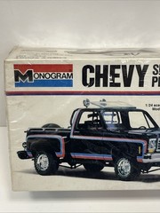 Vintage 1977 Monogram Chevy Sport Pick-Up Truck Model Kit 2228 1/24 Scale NEW