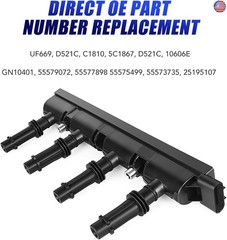 Ignition Coil Pack and Spark Plugs Fits for 1.4 Turbo Chevy Cruze Sonic Trax