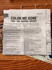 Lindberg Color Me Gone II 1964 Dodge 330 Super Stock 1/25 Model- Missing Windows