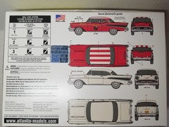 1957 Chevy Bel Air DECAL SHEET for Atlantis Revell 1:25 Model Kit ED ROTH DECALS