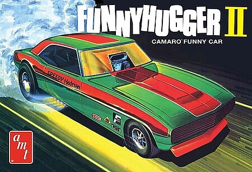 AMT Funny Hugger II Chevy Camaro Funny Car Skill 2 – Plastic Model Car Kit