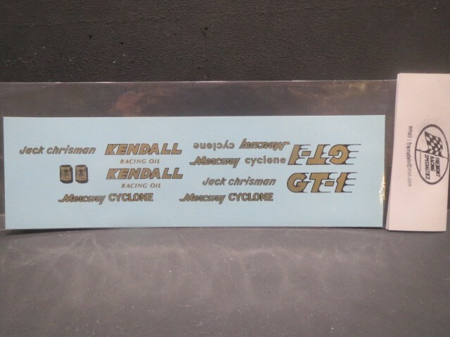 Mercury Comet GT- 1 F/C 1/25 Decal from Fremont Racing Specialties