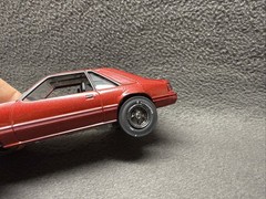 MPC Ford Mustang SVO Custom Pro Built Detailed Trim V8 Foxbody Drag Car Slicks