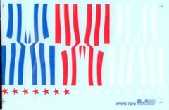 Slixx 7219 Red White Blue 1/24 1/25 decal