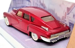 MATCHBOX DINKY #DY-11 METALLIC MAROON RED 1948 TUCKER TORPEDO DIECAST 1:43-scale