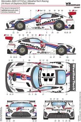 LB Production 1/24 Mercedes AMG GT3 Evo WeatherTech Daytona 2023 Decal LB24087