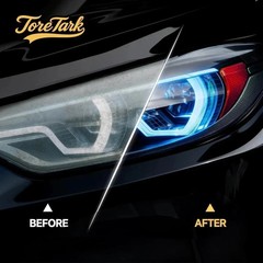 Toretark Headlight Restoration Kit – No-Sanding, Restore Yellowed, Foggy Headlig
