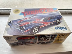 MPC 1980 Camaro Turbo Z-28 Model Kit Blue Mold #1-0713 Open box sealed kit