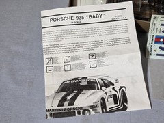 Vintage 1/24 ESCi ERTL PORSCHE 935 ‘BABY’ MODEL KIT FACTORY SEALED INSIDE 1992