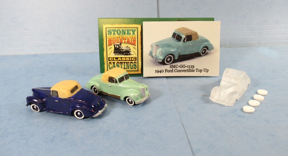 New! SMC-GG-1119 1940 Ford Convertible Top Up HO-1/87 Scale Clear Resin Kit