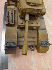 Handmade Metal Light Tank For Action Figures Or Man Cave Very Cool 11″x5.5″