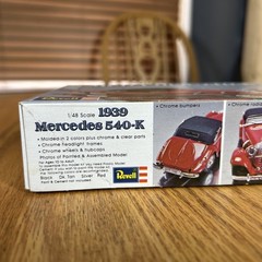 Vintage Revell 1939 Mercedes 540-K Model Kit 1/48 Scale