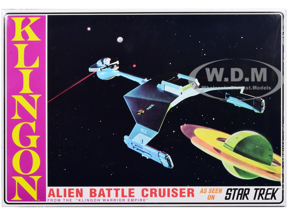 SKILL 2 MODEL KIT KLINGON BATTLE CRUISER “STAR TREK” 1/650 SCALE BY AMT AMT1428