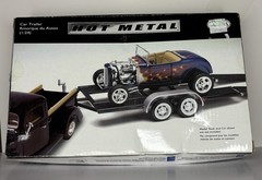 Testors – Hot Metal 234 1/24 Scale Car Trailer Diecast Model Hauler Kit