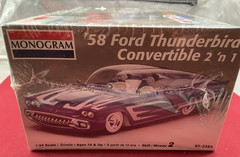 Monogram ’58 Ford Thunderbird Convertible 2’n 1 Factory Sealed 1/24 Scale