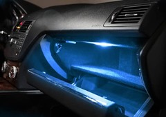 Ijdmtoy Aqua Ice Blue Led Compartment Glove Or Footwell Lights Compatible