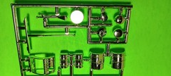 Chrome Sprue Grill Peterbilt 359 Cross Country Hauler 1/25 AMT Mirrors Exhaust