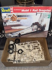 Revell Tom McEwen Mobil 1 Rail Dragster Model Kit 1/25 Scale Drag Racing