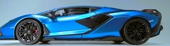 Lamborghini 1:18Race Car12Custom Built Concept Metal Body Model Carousel BLUE 24