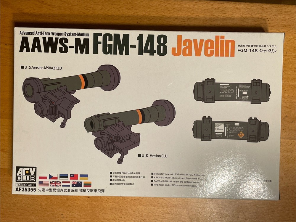 AAWS-M FGM-148 Javelin – 1/35 Scale AFV Club Unassembled Kit#AF35355