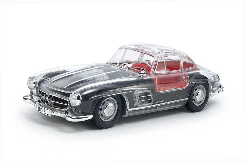 Tamiya 1/24 Full View Mercedes Benz 300SL Clear Body Plastic Model Kit 24366