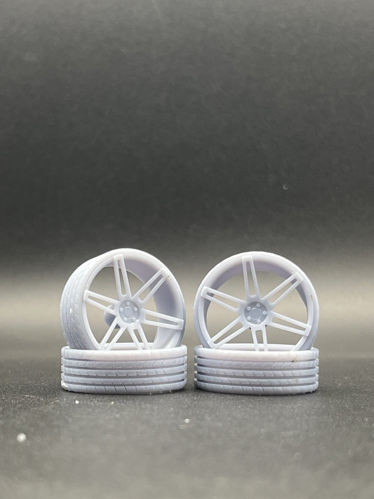 1/25 Scale Resin 26 Inch Model Car Wheel Set