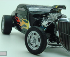 1 Race Car Hot Rod w/Chevy Corvette V8 RARE Dragster 24 55 57 12 1955Built Model