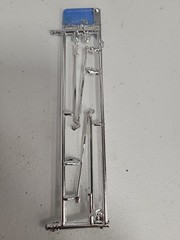 1966 66 Pro Street Nova Chevy II Chrome Wheelie Bars 1/25 Scale