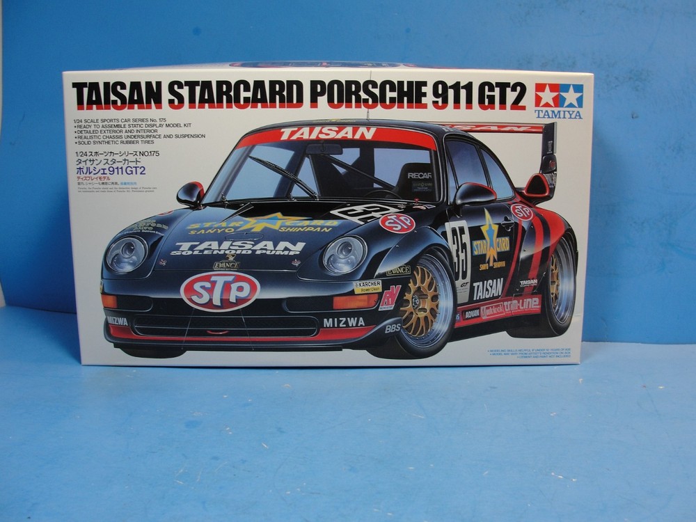 New Opened box Tamiya-Taisan Starcard Porsche 911 GT2 Model Car Kit #24175